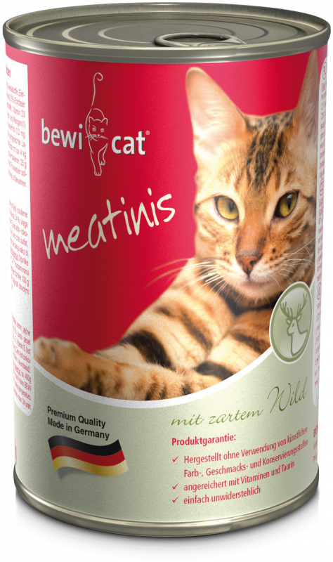 bewi cat meatinis mit zartem Wild